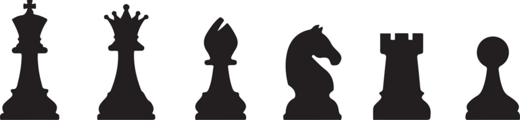 chess icons isolated sign symbol vector illustration. black icons solid vector © sadi