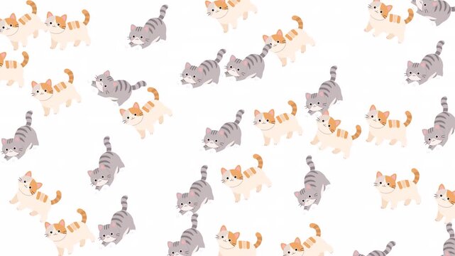 Multiple cute orange grey tabby kittens pattern for petthemed products, childrens items, fabrics, and cat lover merchandise. Perfectly adorable.