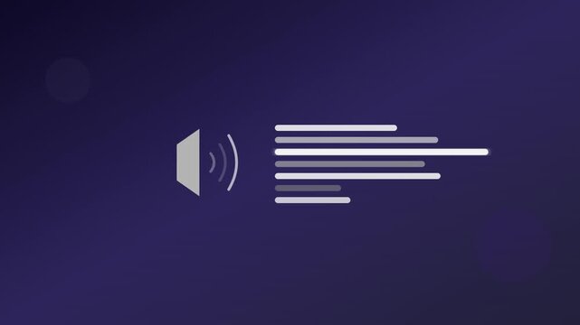 Modern Speaker Sound Icon With Vibrating Grey Graphic Bars