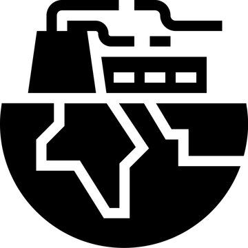 Earth Factory Pollution Icon
