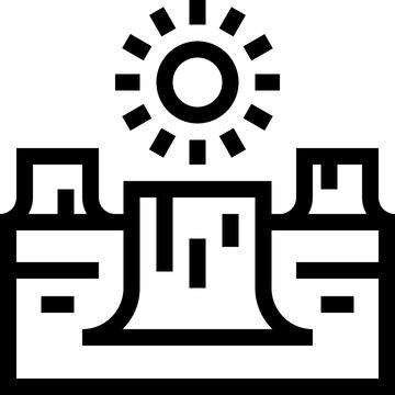 Deforestation Land Outline Icon
