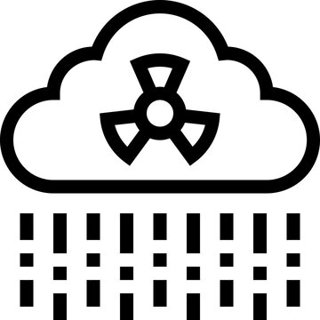 Acid Rain Outline Icon
