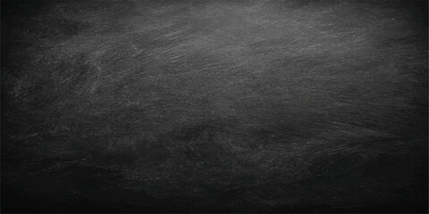 dark textured blackboard, empty slate for creativity and learning, abstract background. © NOT BAD