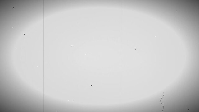 Monochrome Super 8 film frame overlay featuring subtle dust, hair, and jittering film grain for a classic retro cinematic look.