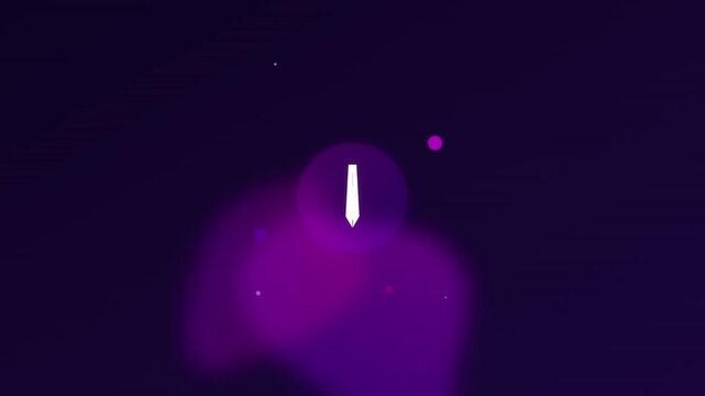 moving pen icon on creative ink splash background