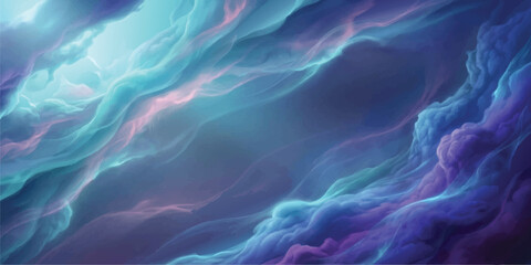 Nebula and Cosmic Clouds: Swirling ethereal clouds of vibrant blues, purples, and pinks form a mesmerizing nebula, evoking the vastness and mystery of the cosmos. © Kaosar