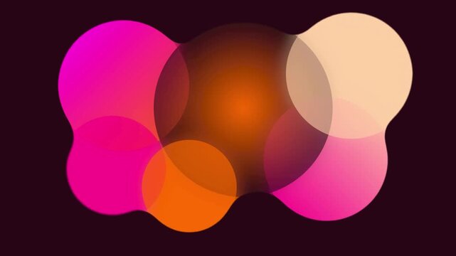 Organic Warm Sunset Gradient Voronoi Pattern Motion