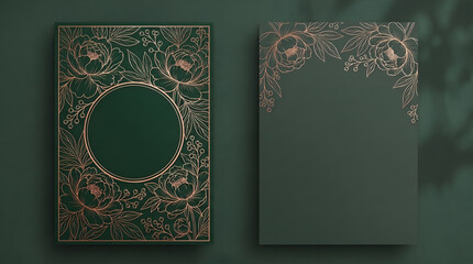 Naklejka premium Elegant White Rose Wedding Invitation Card Template Design