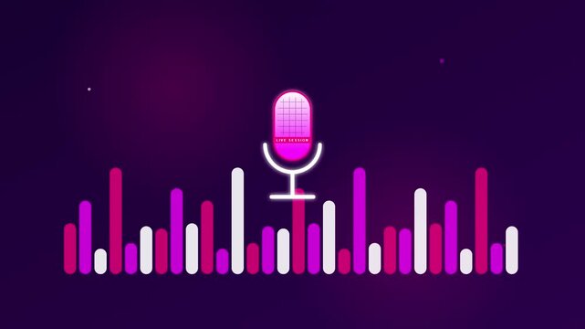 Podcast Microphone Audio Recording Studio Vector Visual