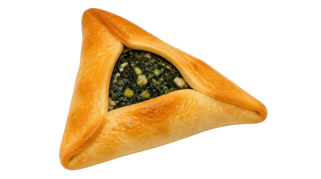 Fatayer Spinach Pastry Isolated on Transparent Background