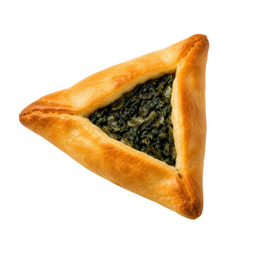 Fatayer Spinach Savory Pastry Isolated on Transparent Background