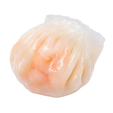 Shrimp Dumpling Har Gow Isolated on Transparent Background