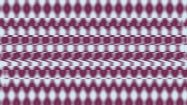 Digital illustration of a purple and white geometric pattern with a glitch effect, perfect for backgrounds or textures with a futuristic and edgy mood.