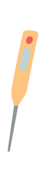 Flat medicine tool for healthy care. Cartoon doctor helper as simple healthcare icon. Clean emergency kit element on white background, support and aid concept, useful for hospital or charity poster