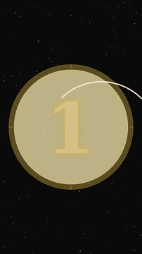 Retro-futuristic, neon-style countdown with a real-time timer. It features marks, scratches, and film grain, giving your video a vintage look.