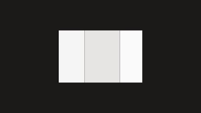 Minimalist open book pages mockup with soft light transition for editorial and publishing concepts animation 4k