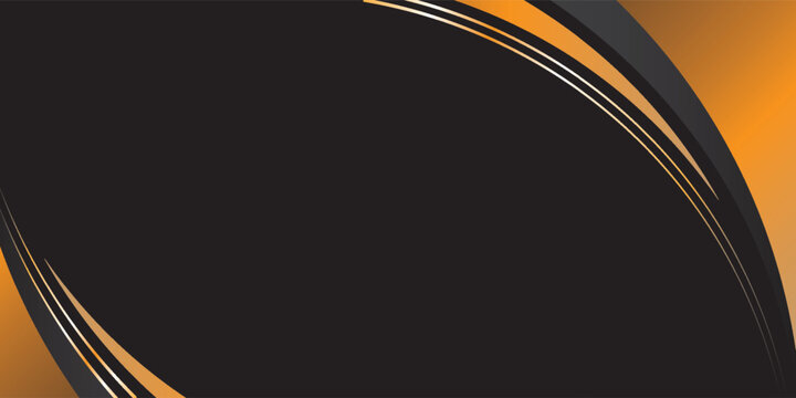 Luxurious black and gold template background, elegant plain background