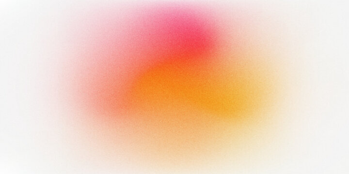 Red orange pink coral peach white abstract background. Noise grain mesh spray. Color gradient. Spot blot oval circle. Fluid water explosion splash. Design.
