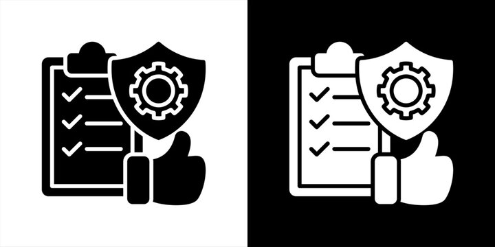 Commitment Icon Set Black And White