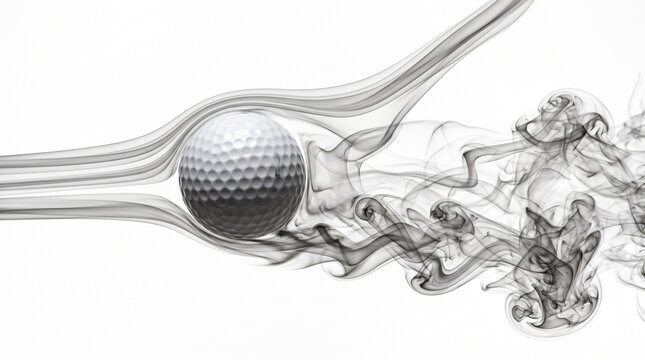 Spinning Ball Airflow Trails Showing Magnus Effect Physics