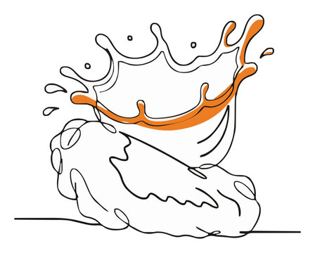 Buffalo chicken wings snack vector icon. Generative AI
