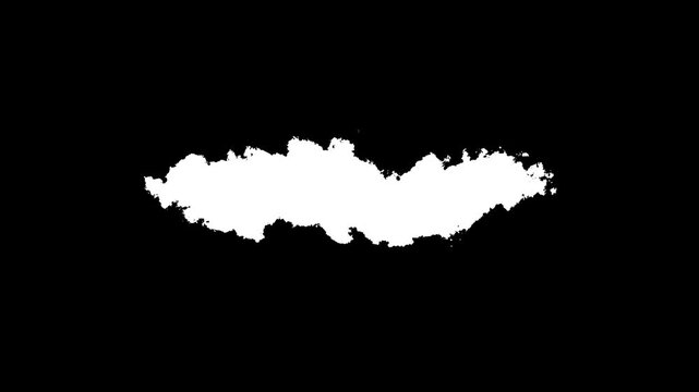 White paint smear on black background, creative brush stroke effect, artistic smudge, abstract texture overlay, black and white, grunge aesthetic, rough edge, smudge mark