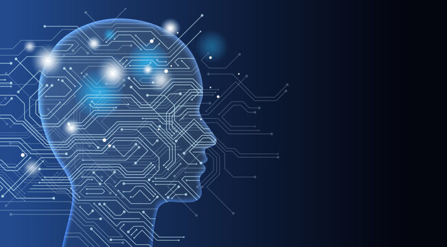 AI brain Technology and engineering concept