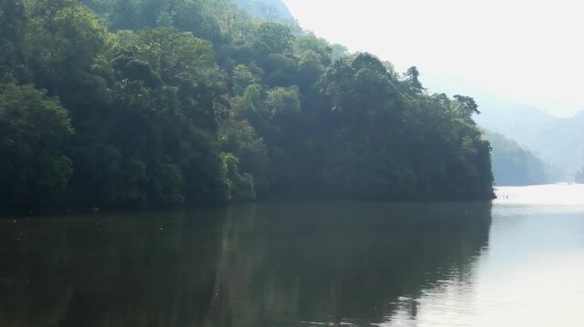 The reservoir of the Lower Periyar Dam (Pambla Dam) | Lower Periyar Hydro Electric Project, Idukki, Kerala, India