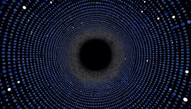 Futuristic digital tunnel of swirling blue and white lights, creating an abstract vortex of data and technology for modern backgrounds and concepts