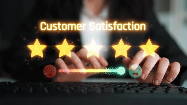 Customer satisfaction measures experience. Customer satisfaction improves service, builds loyalty, customer enhances trust, and customer satisfaction drives feedback. Marrow