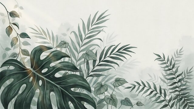 green leaves background