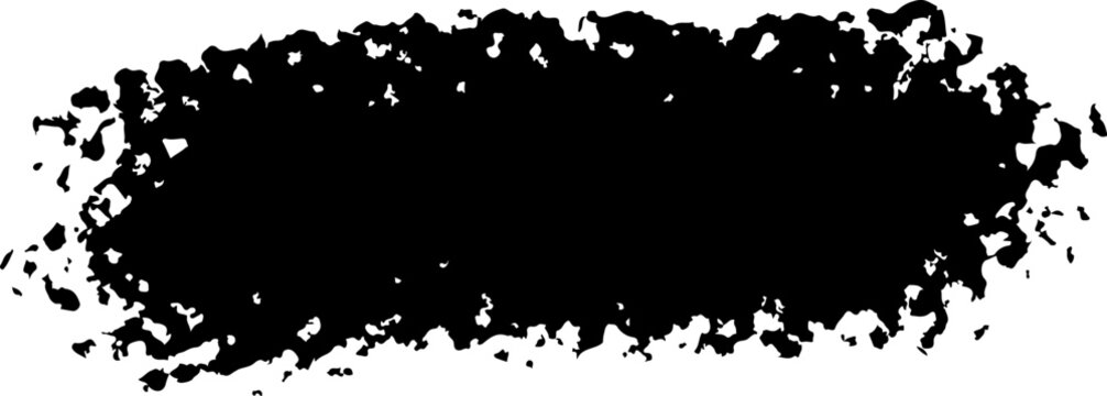 Black ink brush stroke, grunge texture, artistic design element