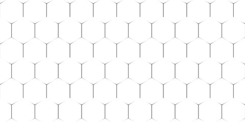 Fishing or soccer net. Repeated hexagon pattern. Black wired mesh texture isolated on white background. Metallic or fabric fence, cage or lattice structure. Vector graphic Illustration. © fathor