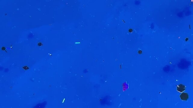Abstract blue background with sparkles