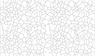 Seamless abstract black and white voronoi geometric line pattern for modern background texture © Mdjoshel 