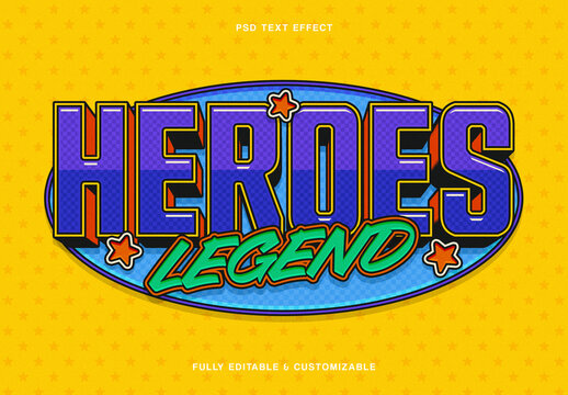 Retro Comic Pop Text Effect