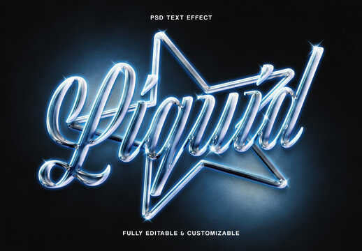 Neon Glass Text Effect