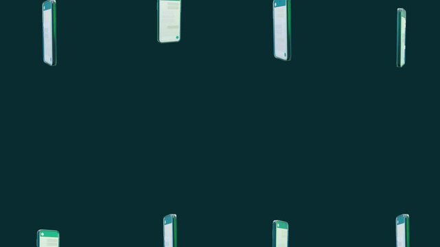 Whatsapp background - Smartphone with whatsapp app background animation 
