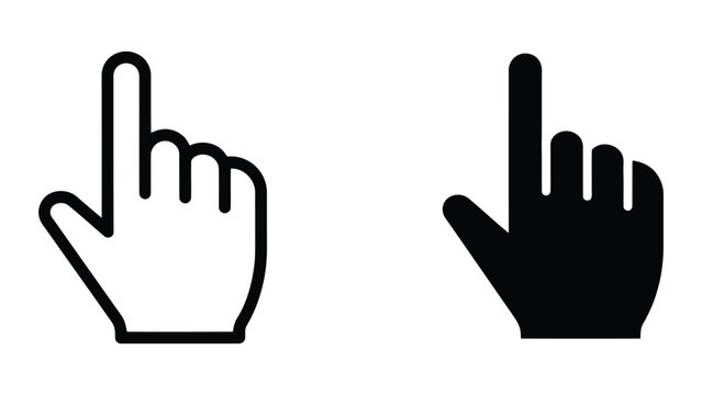 Hand Gestures Comparison Thumbs Up and Shaka Sign Vector Illustration Line Art