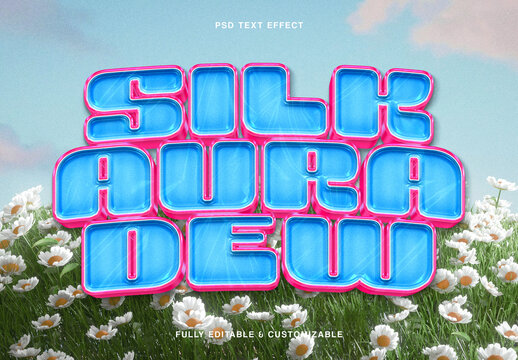 Plastic Jelly Glossy Text Effect
