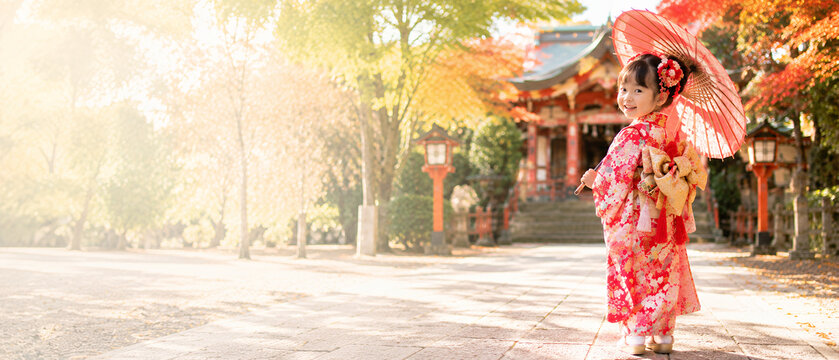 水彩画「七五三を迎える神社」 七五三詣」の写真素材 | 4,198件の無料イラスト画像 | Adobe Stock