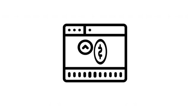 browser minimalist stroke animation