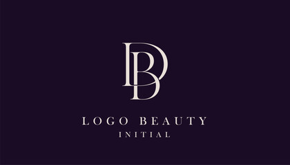 Minimalist luxury logo letter B and D. Beauty, fashion, elegant and modern concept. © ahmadfaiz