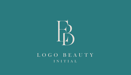 Minimalist luxury logo letter B and E. Beauty, fashion, elegant and modern concept. © ahmadfaiz