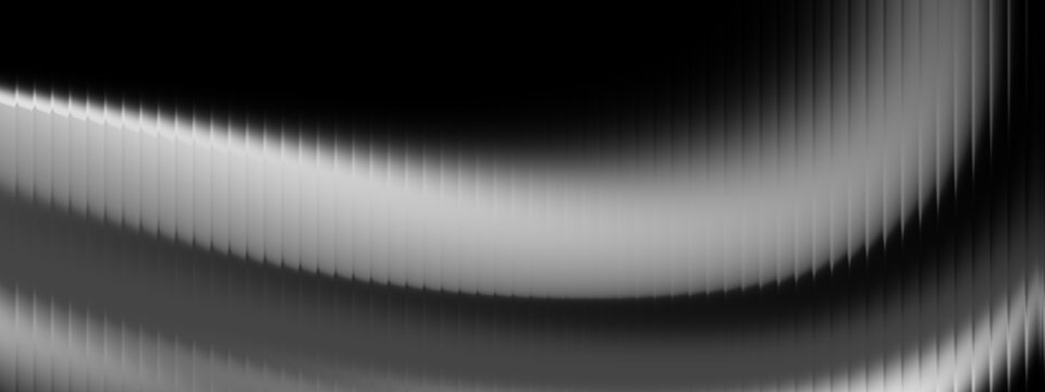 Black and White Abstract Gradient Background with Layered Wave Forms, Soft Motion Blur, Glowing Monochrome Texture, and Futuristic Flow for Posters, Banners, Wallpapers, Covers, and Digital Design