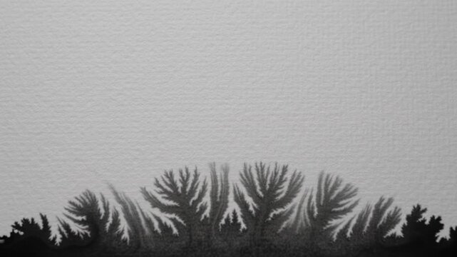 Textured Paper Black and White Abstract Organic Pattern Dendritic Growth Dark Ink Monochromatic Silhouette Lichen Contemplation Natural Beauty Creative Potential Searchable SEO Friendly Title
