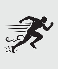 Obraz premium Modern Runner Sports vector