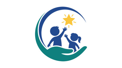Logo of children reaching for a star.
