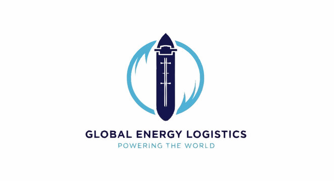 Global Energy Logistics company logo design.