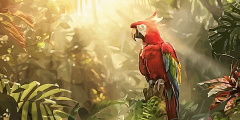 Vibrant fire flame icon vector illustration,Majestic scarlet macaw parrot perched in misty tropical jungle with beautiful morning sunlight rays,Vibrant colorful macaw parrot portrait,cat, kitten, fluf © UNIT MANAGER STORE